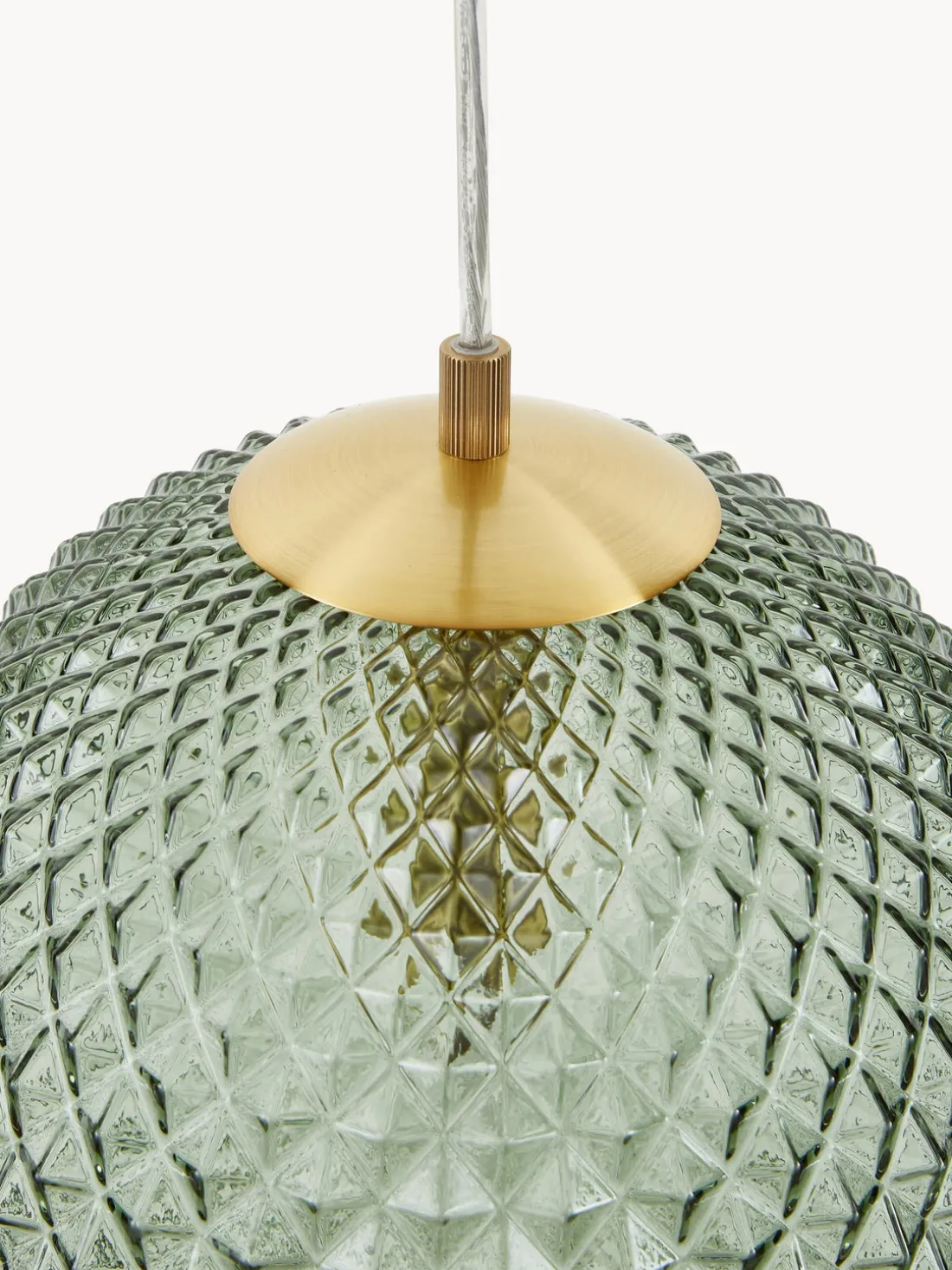 Lámpara de techo pequeña de vidrio Lorna