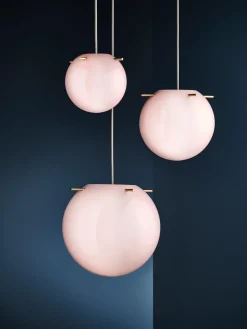 Lámpara de techo pequeña de vidrio Koi, tamaños diferentes