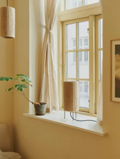 Lámpara de techo pequeña de yute RO, Ø 30 cm