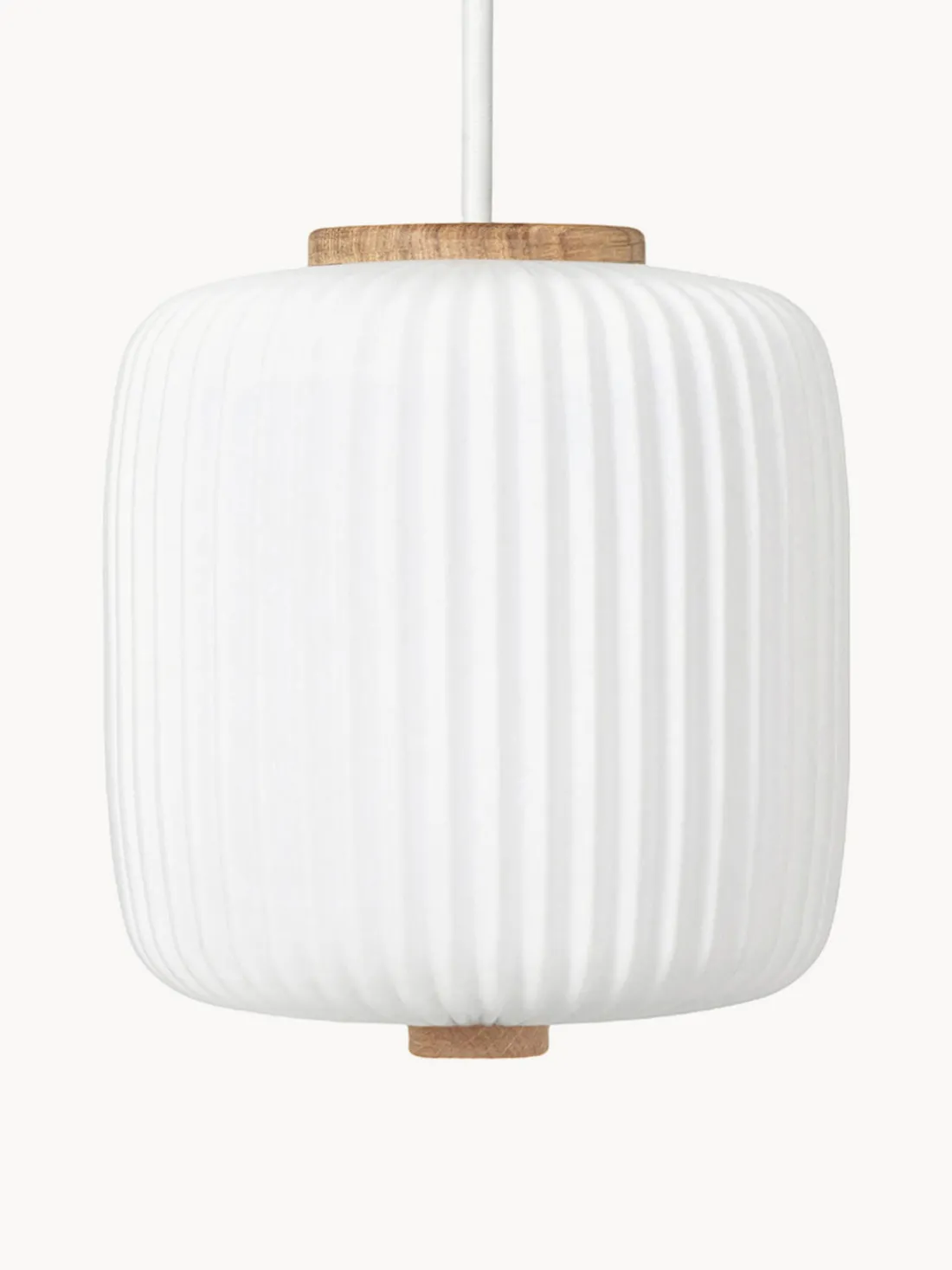 Lámpara de techo pequeña de vidrio opalino soplado EK61