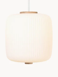 Lámpara de techo pequeña de vidrio opalino soplado EK61