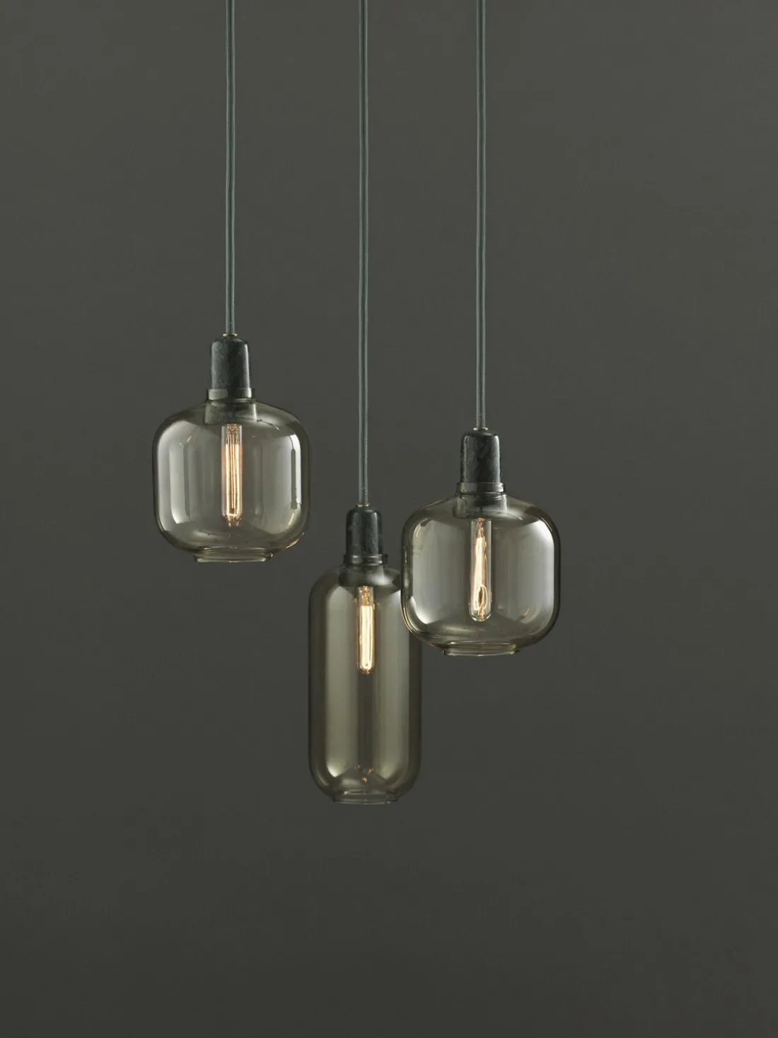 Lámpara de techo pequeña de mármol Amp