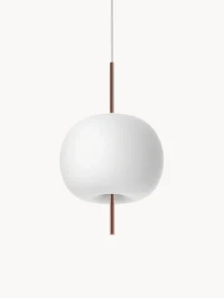 Lámpara de techo soplada regulable Kushi