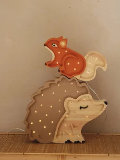 Lámpara infantil LED artesanal regulable con función de temporizador Hedgehog