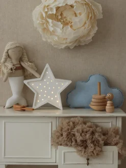 Lámpara infantil LED artesanal regulable Star, con función de temporizador