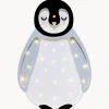 Lámpara infantil LED artesanal regulable Baby Penguin, con función de temporizador
