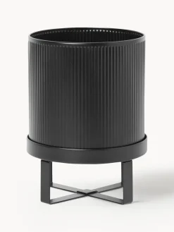 Maceta con superficie estriada Bau, 24 cm