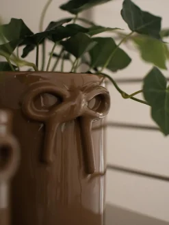 Macetero de cerámica Bow, 14 cm