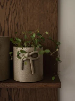 Macetero de cerámica Bow, 11 cm