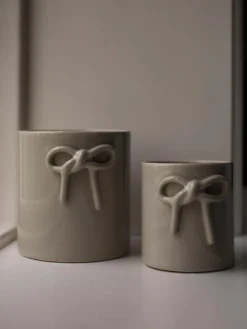 Macetero de cerámica Bow, 14 cm