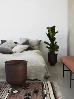 Maceteros grandes de metal Vig, 2 uds.