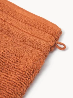 Manoplas de baño con borde a rayas Luxe, 2 uds.