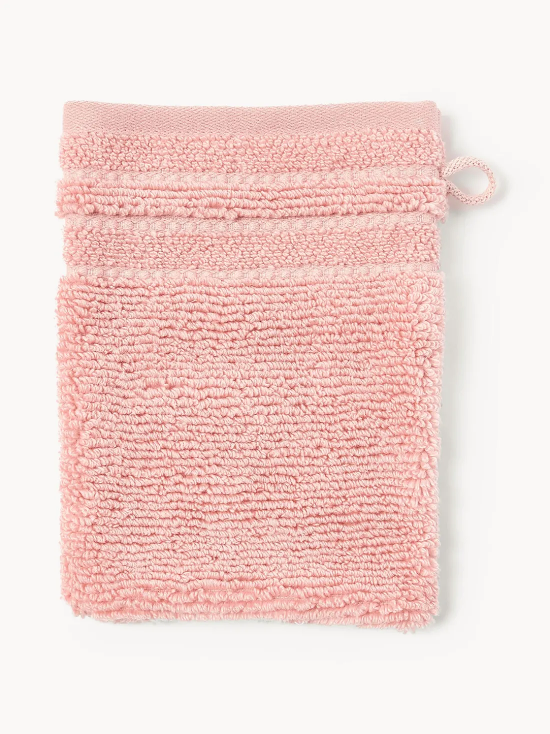 Manoplas de baño con borde a rayas Luxe, 2 uds.