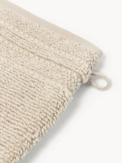 Manoplas de baño con borde a rayas Luxe, 2 uds.