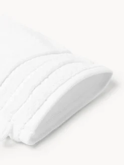 Manoplas de baño con borde a rayas Luxe, 2 uds.