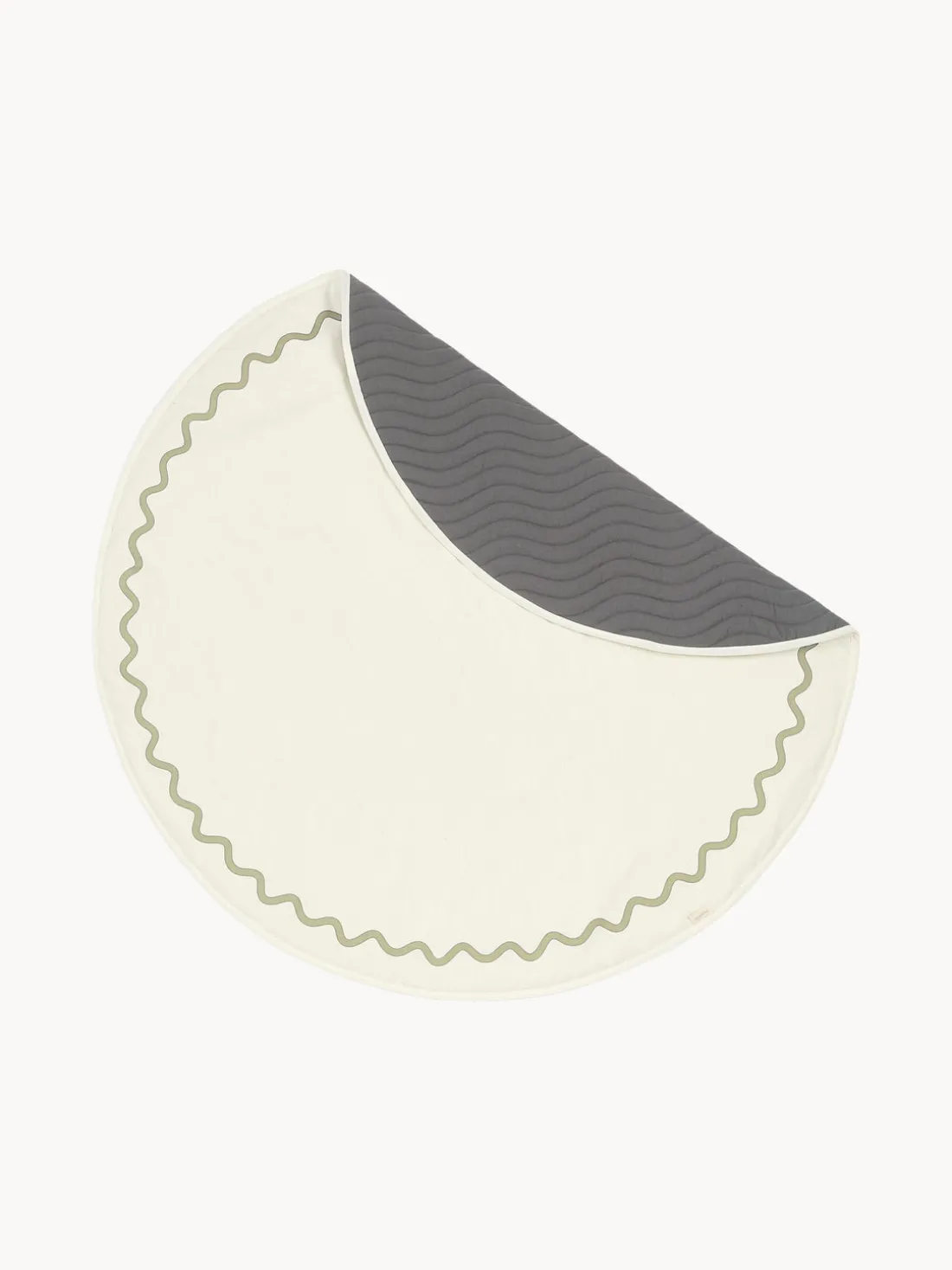 Manta de juego redonda de algodón Vibes