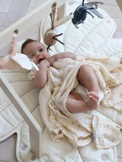 Manta de juegos infantil de algodón ecológico Butterfly