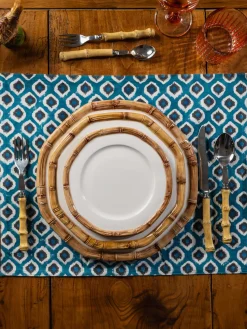 Manteles individuales artesanal de algodón Sarp, 4 uds.