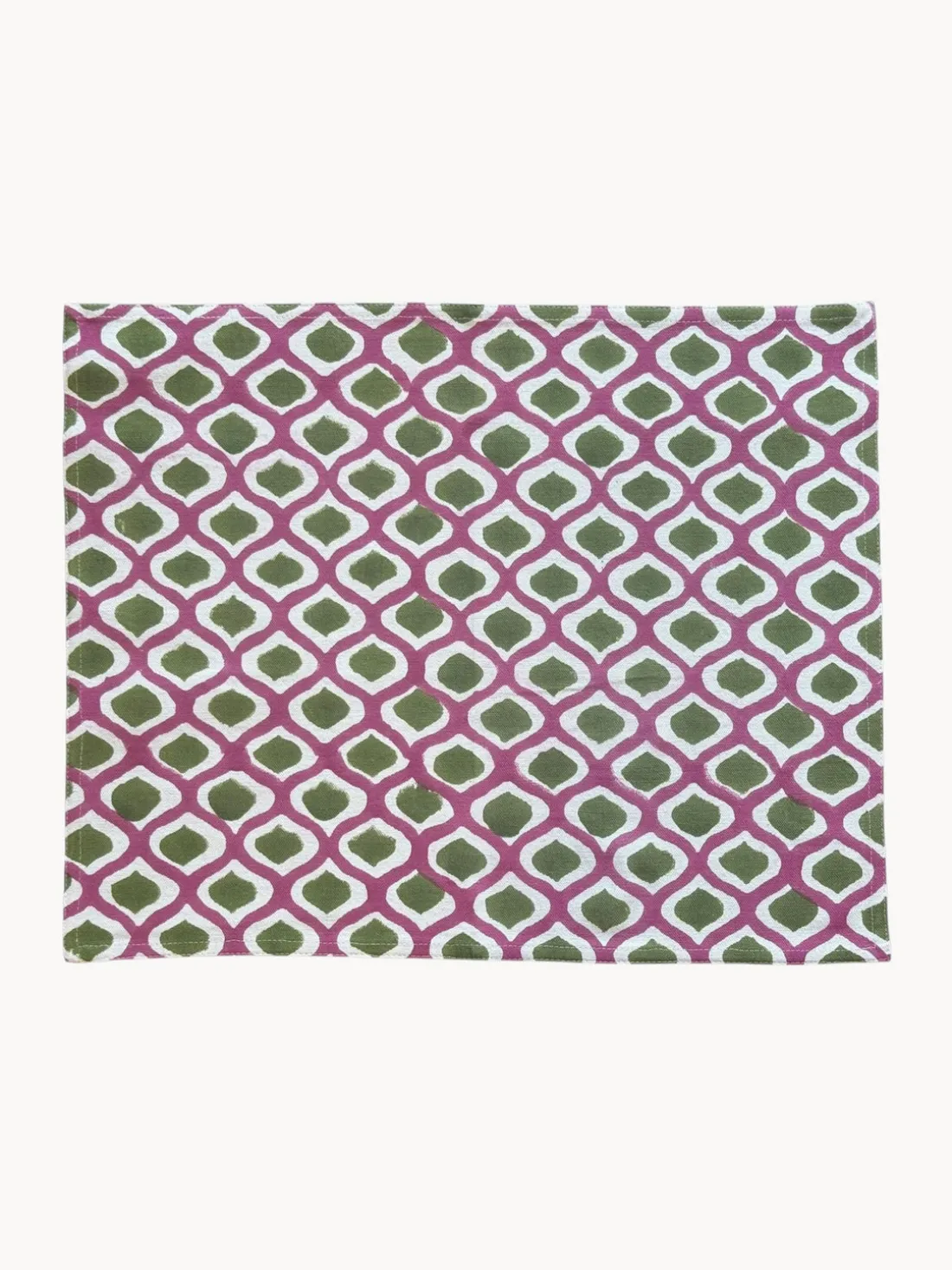 Manteles individuales artesanal de algodón Azra, 4 uds.