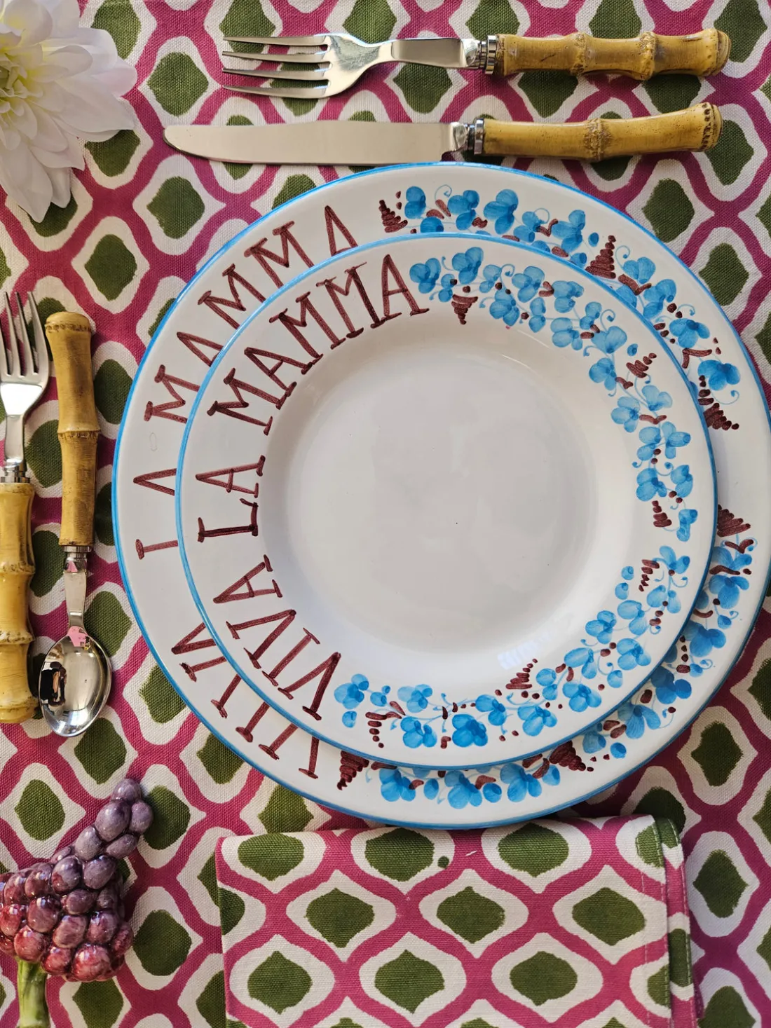 Manteles individuales artesanal de algodón Azra, 4 uds.