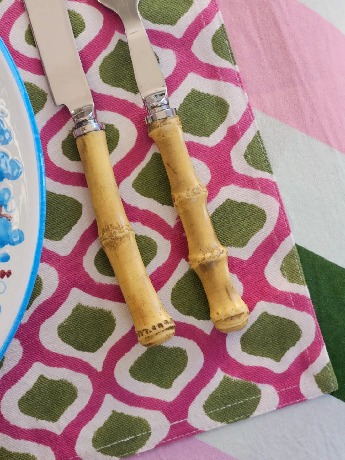 Manteles individuales artesanal de algodón Azra, 4 uds.