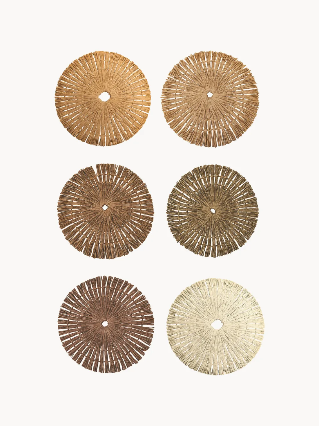 Manteles individuales artesanañes Tovaglietta, 6 uds.