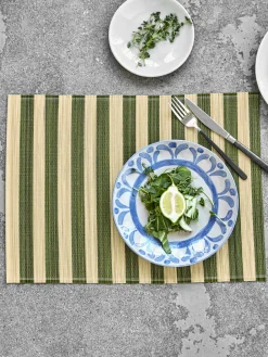 Manteles individuales artesanales Rayas, 4 uds.