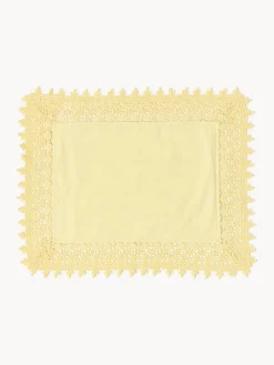 Manteles individuales con ribete de encaje Flavia, 2 uds.