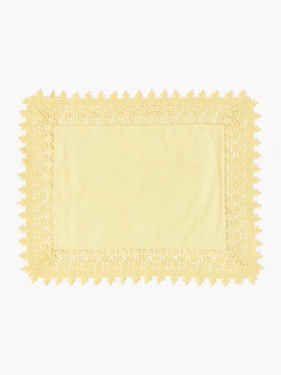 Manteles individuales con ribete de encaje Flavia, 2 uds.