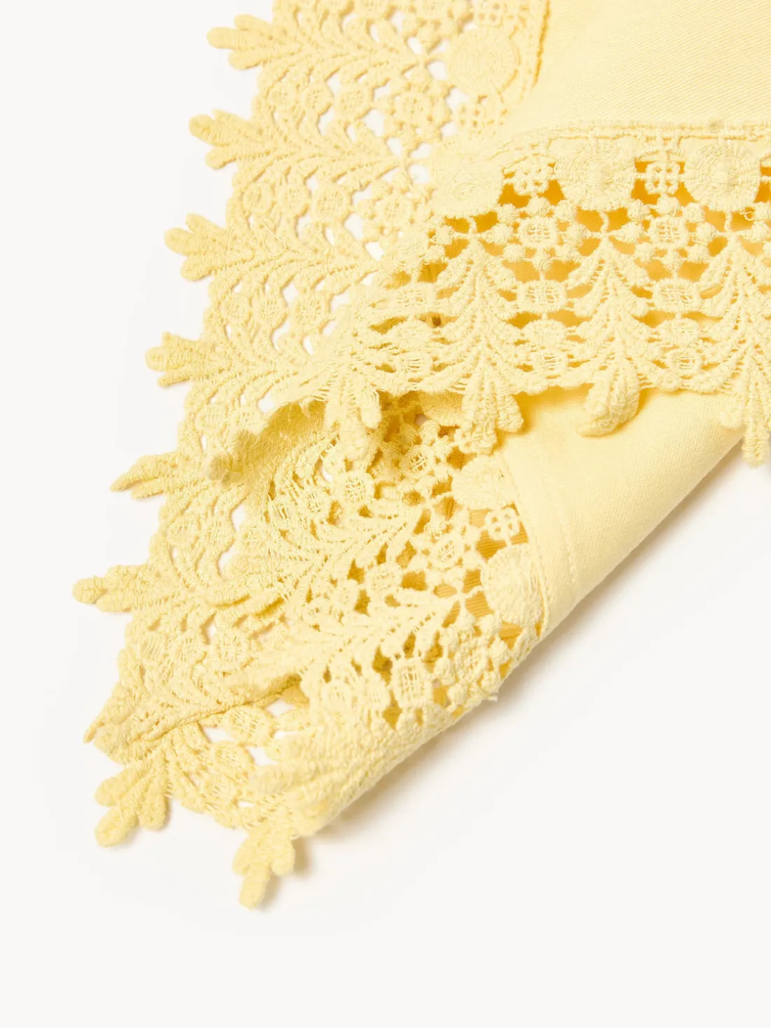 Manteles individuales con ribete de encaje Flavia, 2 uds.