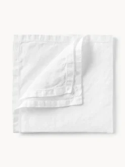 Manteles individuales de lino con vainica Larissa, 2 uds.