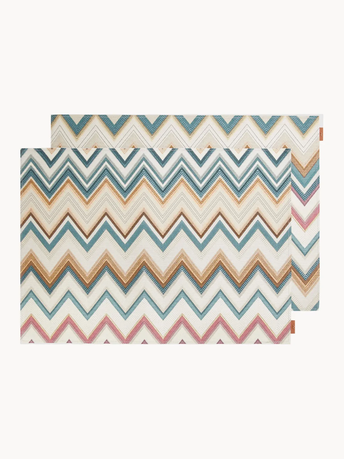 Manteles individuales reversibles Zigzag, 2 uds.