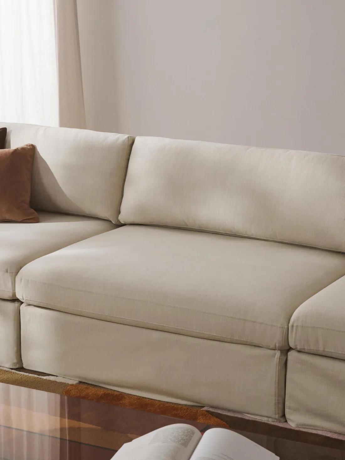 Módulo central con tapizado desenfundable Russell