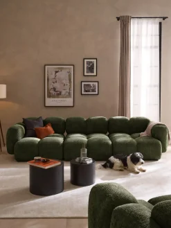 Módulo central de borreguillo bouclé Tayla