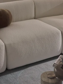 Módulo central en tejido bouclé Sofia