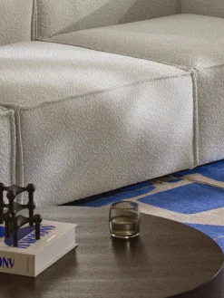 Módulo central en tejido bouclé Lennon