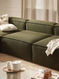 Módulo central en tejido bouclé Lennon