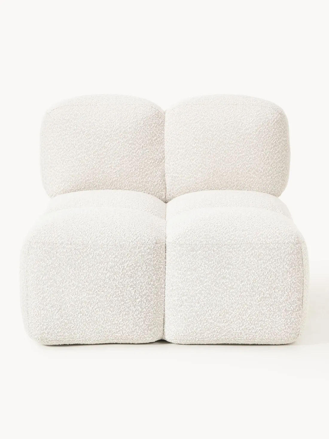 Módulo central en tejido bouclé Tayla