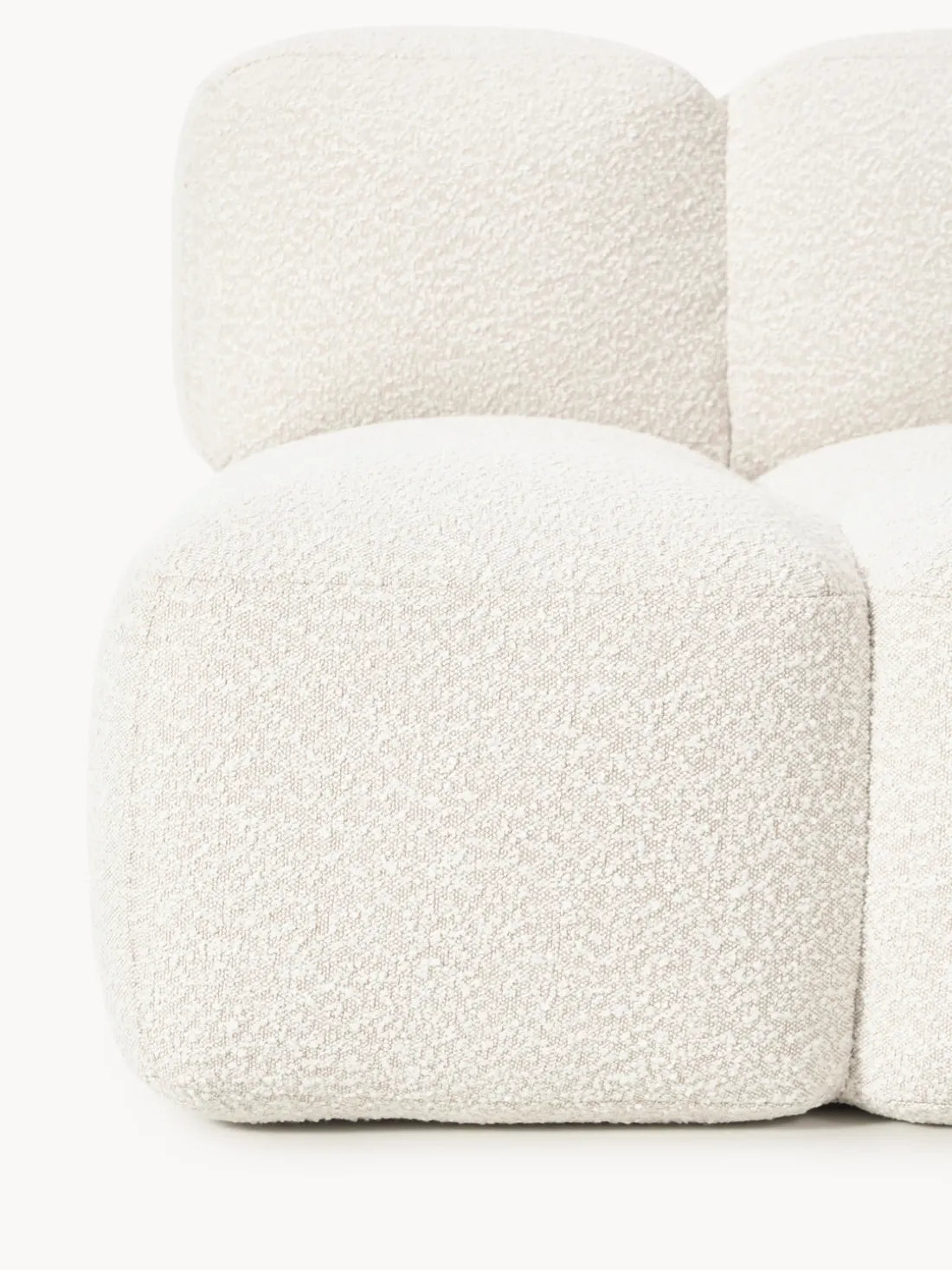 Módulo central en tejido bouclé Tayla