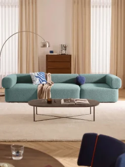 Módulo central en tejido bouclé Anton