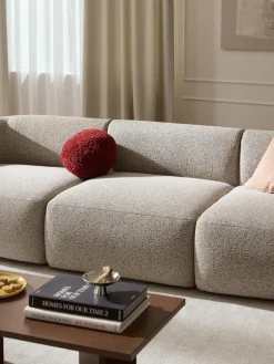 Módulo central en tejido bouclé Sofia