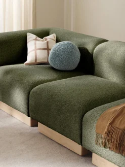 Módulo central sofá de borreguillo bouclé Natalie