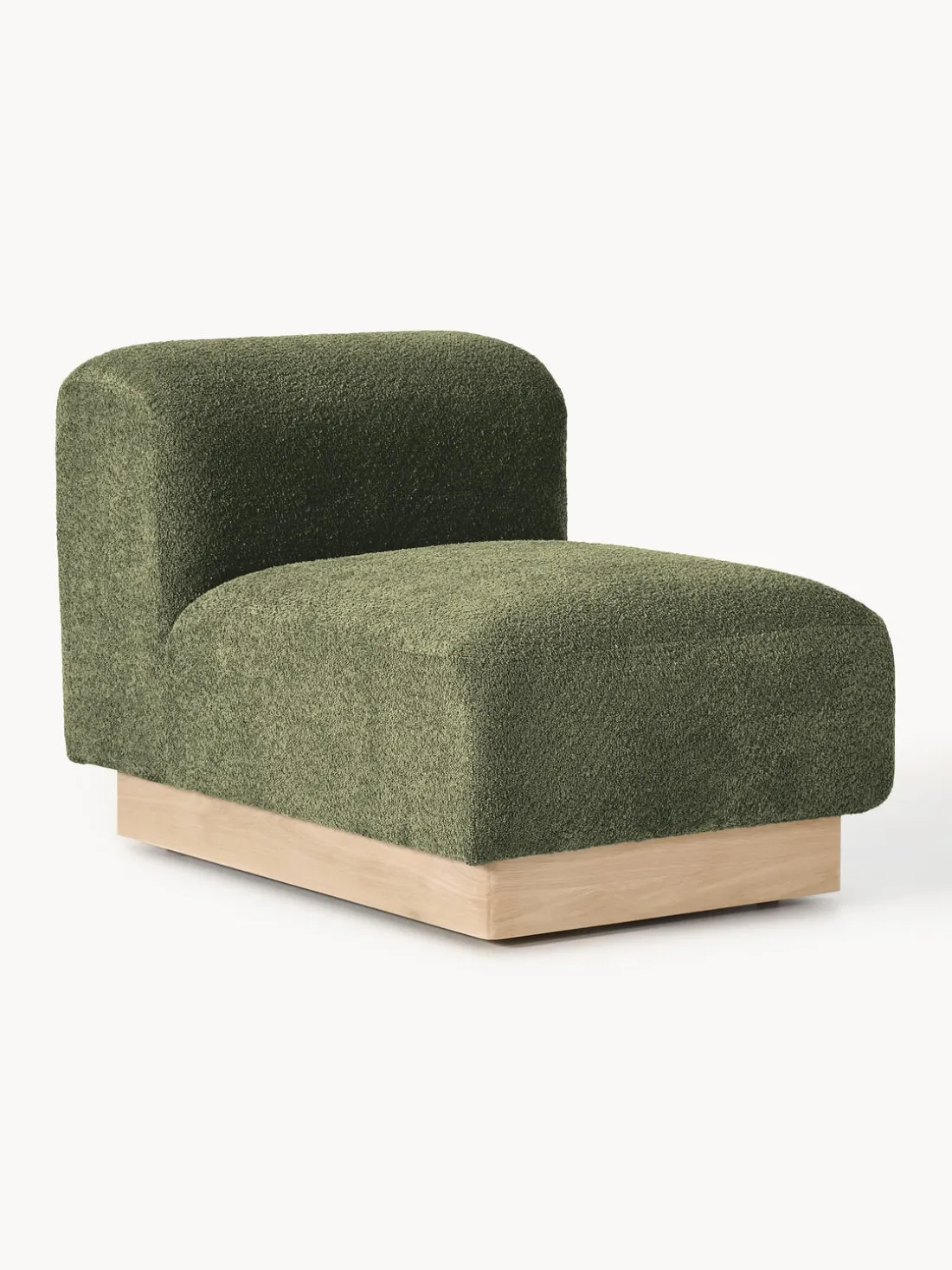 Módulo central sofá de borreguillo bouclé Natalie