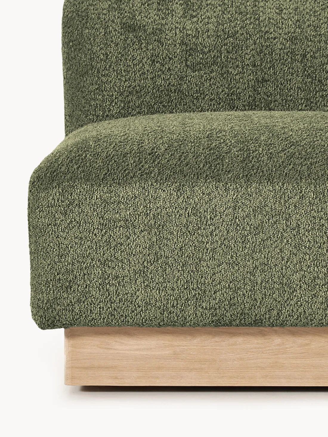 Módulo central sofá de borreguillo bouclé Natalie