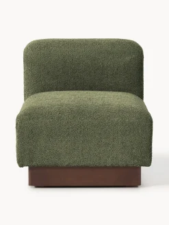 Módulo central sofá de borreguillo bouclé Natalie