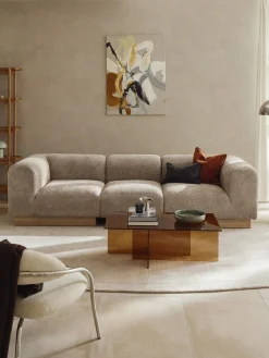 Módulo central sofá de borreguillo bouclé Natalie