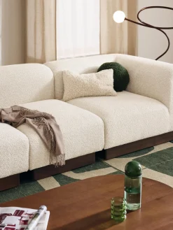 Módulo central sofá de borreguillo bouclé Natalie