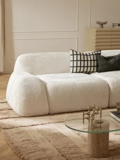 Módulo de esquina de borreguillo bouclé Wolke