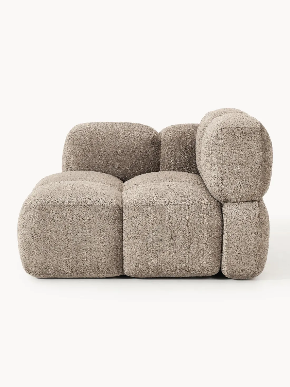 Módulo de esquina de borreguillo bouclé Tayla