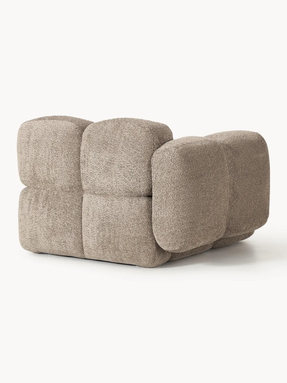 Módulo de esquina de borreguillo bouclé Tayla